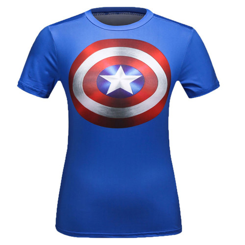 Ladies Compression Shirt Short Sleeve